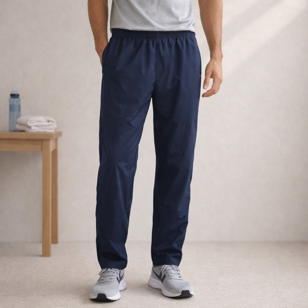 BCG Navy Blue Athletic Track Pants XL Mesh Lined Activewear Sportswear